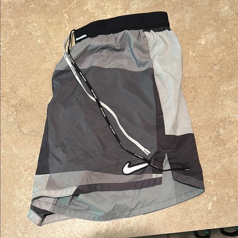 Nike Gray and Black Athletic Shorts